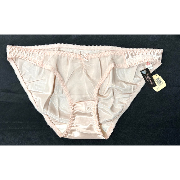 Vtg 90s Victoria's Secret Second Skin Panties L Liquid Satin Sheer Jezebel NWT - Picture 1 of 8